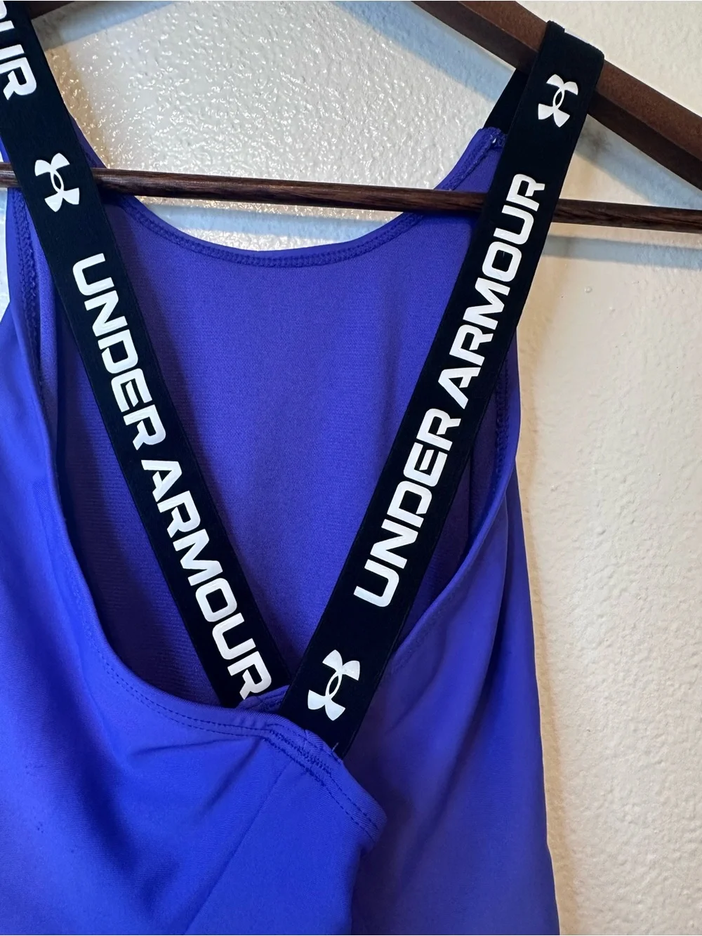 Under Armour Girls Purple Athletic One-Piece Swimsuit